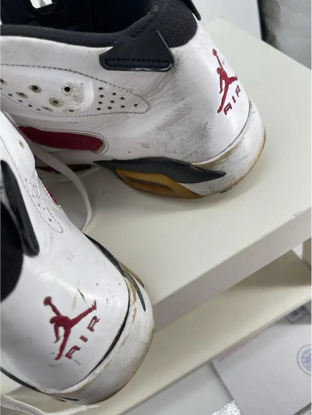 Air Jordan 6 “Carmine” 2014 Size 12 Worn out Read*